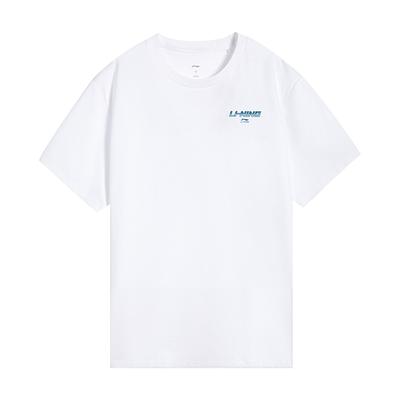 Fashionable Versatile Comfortable Breathable Short Sleeve T-Shirt Unisex Tops White AHSW873-2