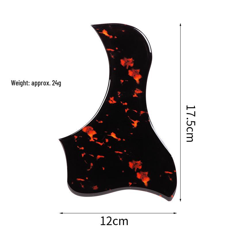 Universelles Holz-Gitarren-Schlagbrett für 40/41 Zoll Akustikgitarren - Kratzfeste Harzplatten-Zubehör