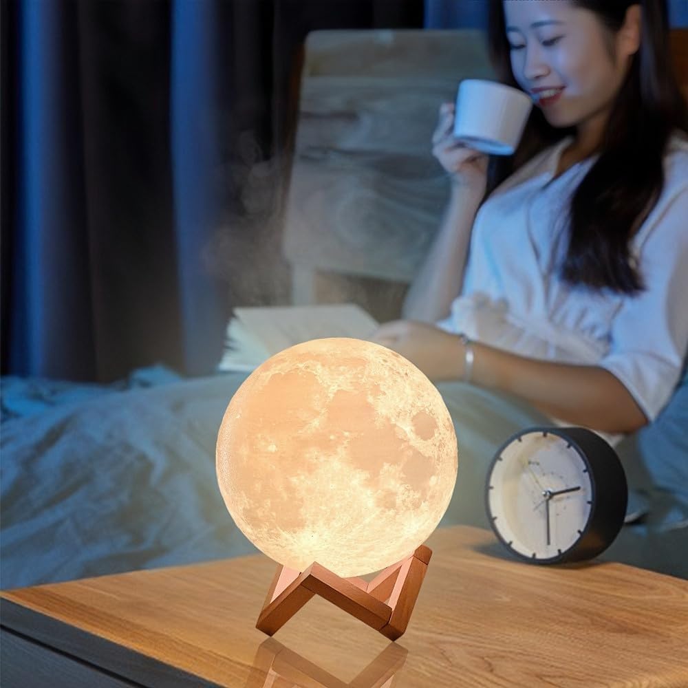 CPLA Moonlight met Afstandsbediening Stijlvol Indirect Populair met 3D USB Touch 128 Traploos Verjaardagscadeau [4e Generatie] Bediening, Verlichting, Vrouwen, Print,