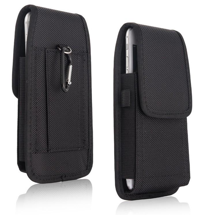 Durable Nylon Cell Phone Pouch with Adjustable Belt Loop - Lightweight Holster Case, Easy-Clean, Perfect for Daily Commute, Phone Pouch