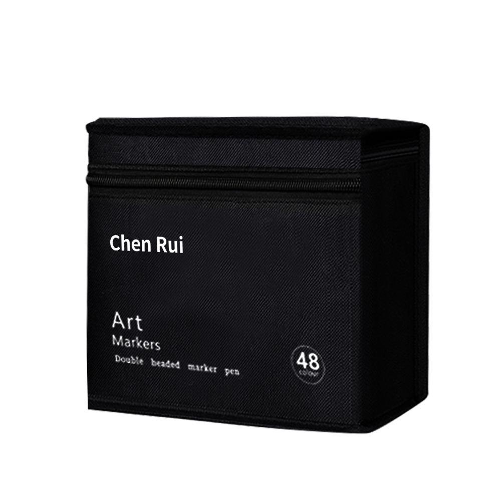 48-Color Anime Art Brush Markers - Fade-Resistant, Layerable Watercolor Set