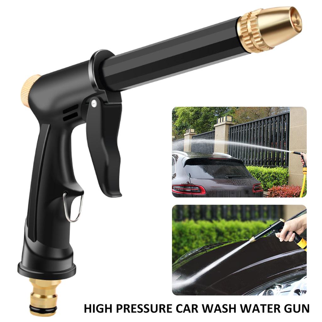 Car High Pressure Gun Adjustable Nozzle Garden Hose Connector Rotatable Lawn Car Washing Sprayer Flower watering Tool