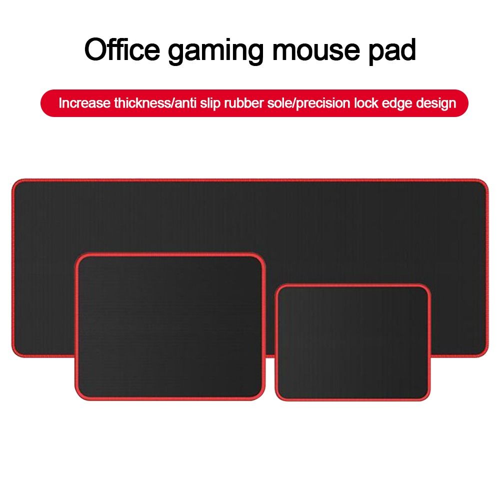 Black Mouse Pad Large Size Desk Mat New Mousepad  Office