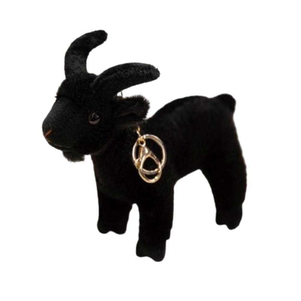 Roztomilý Mini Živý Přívěsek Kozy Měkká Plyšová Panenka Kozy Cool Klíčenka