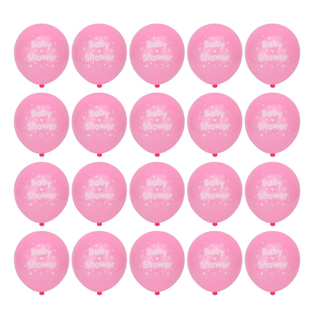 20pcs 12in Latex Balloons Letter Printed Baby Shower Birthday Party Favors Supply