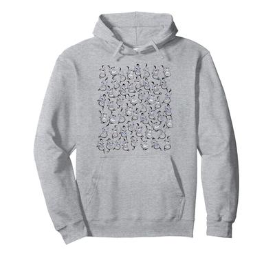 Disney Aladdin Genie Facial Expression Scattered Heads Hoodie