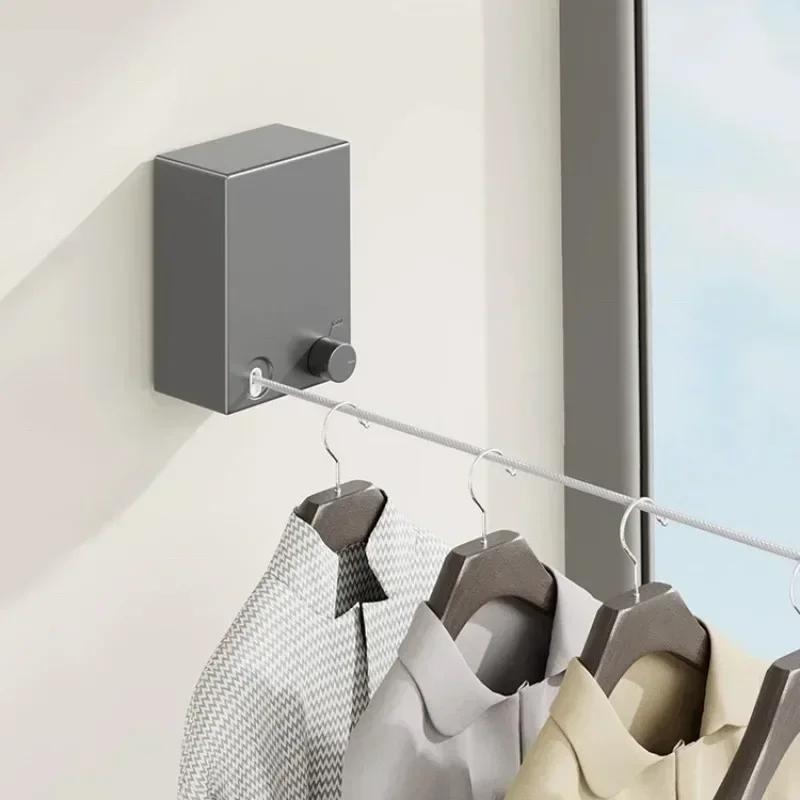 Retractable Clothesline Stainless Seel Pull-Out Clothes-Drying Machine Rope Spa-Saving Clothes Drying Rack For Household