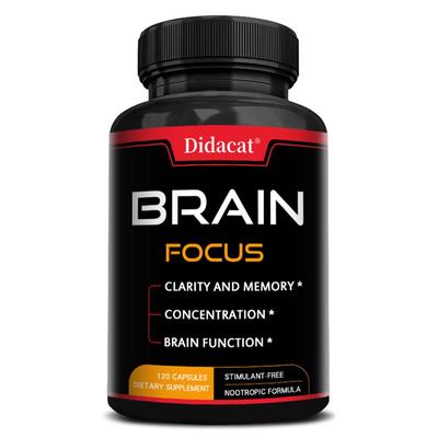 Brain Health, Memory Support, Concentration Function, Clarity Enhancement Supplement 120 Capsules