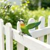 Waterproof Animal Figurine Resin Hummingbird Figurine Clip‑on Bird Statue for Fence Flower Pot Tree Fish Tank Landscaping Branch Realistic
