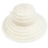 Fashion Women Elegant Lace Flower Derby Sun Hat Party Wedding Cap beige