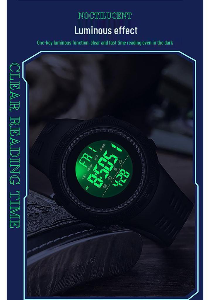 Sanda Youth Fashionable Waterproof Electronic Wristwatch for Men