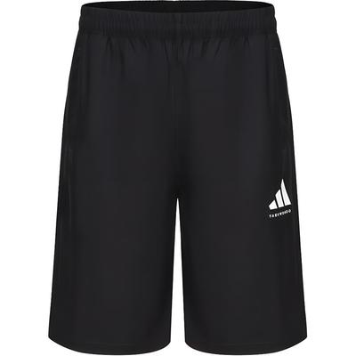 Breathable Lace-Up Mid-Waist Fitted Casual Shorts Unisex Shorts Black White S21ATMSH3T-BW