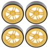4pcs RC 6 Spoke Plastic Wheel Rims with Rubber Tires for 1 10 RC Drift Car OnRoad Drifting Car