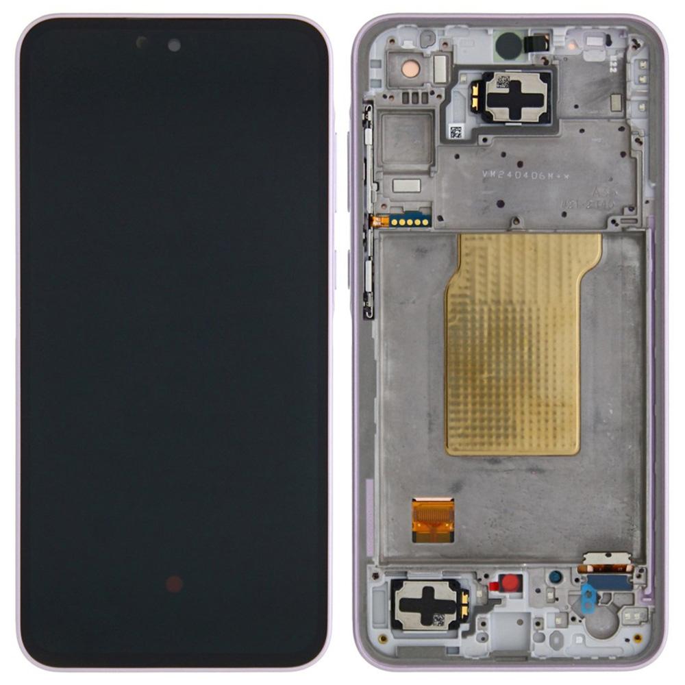 Pro Samsung Galaxy A35 5G A356B OEM kvalita S AMOLED obrazovka a sestava digitizéru+rámeček (Bez loga)