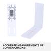 Crack Gauge Ruler Accurate Crack Monitoring Record Tool Crack Measuring Instrument For Wall Deformation