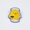 Cartoon Animals Brooch Set: Cute Duck & Frog Alloy Pins, English-Inspired Decorative Accessory