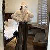 Autumn and winter new imitation rabbit fur small fragrant women's coat temperament Maillard warm plush top