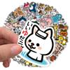 50 Photos of Sen Japanese and Korean Ins Style Cartoon Animal Graffiti Stickers Suitcase Computer Waterproof Stickers