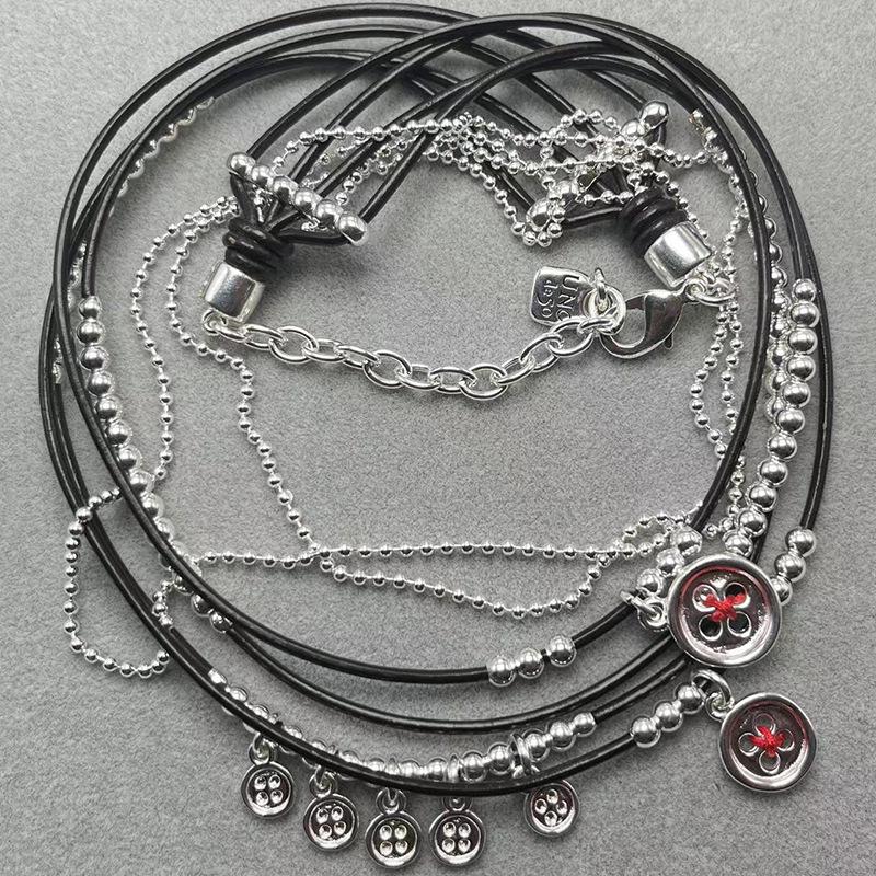 UNOde50 Exquisite Leather Cord Necklace: Women s 2024 Romantic Fashion Trend Jewelry Gift from Spain