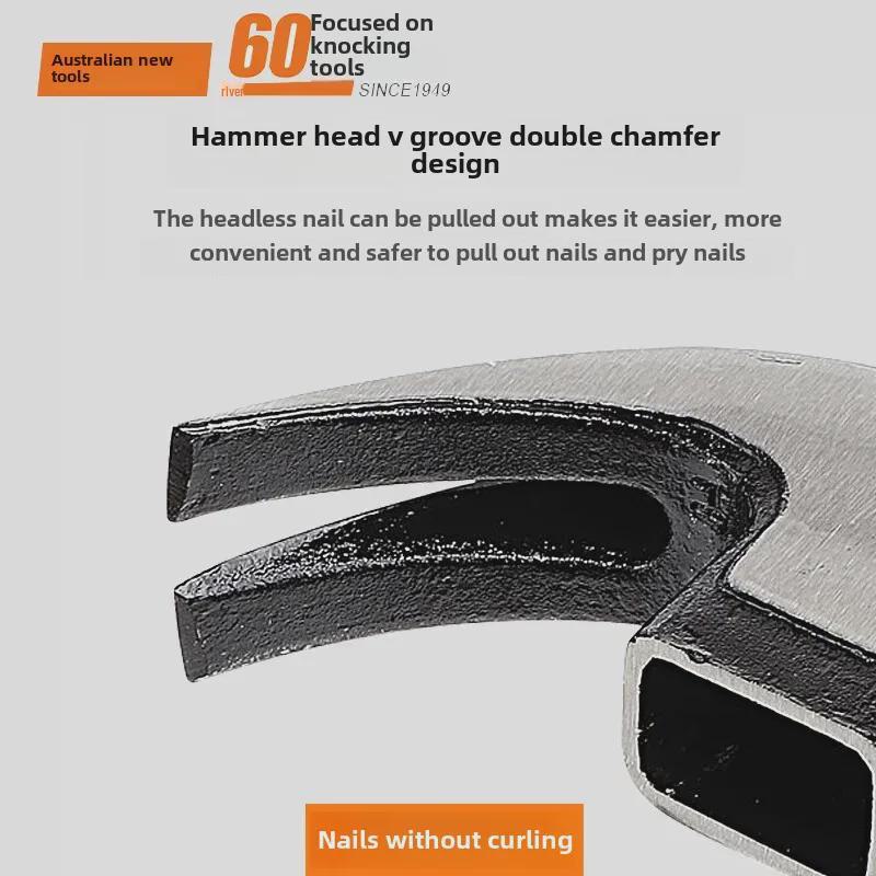 Australian & New Zealand High Carbon Steel Magnetic Claw Woodworking Hammer