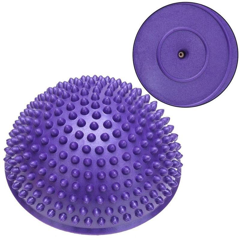PVC Inflatable Half Yoga Balls Massage Point Fitball Exercises Trainer GYM Pilates Fitness