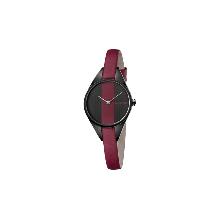 Calvin Klein Quartz Watch Leather Strap 29Mm Floral Dial 30M Water Resistant Women watches K8P237U1 Multicolor Watch Dial