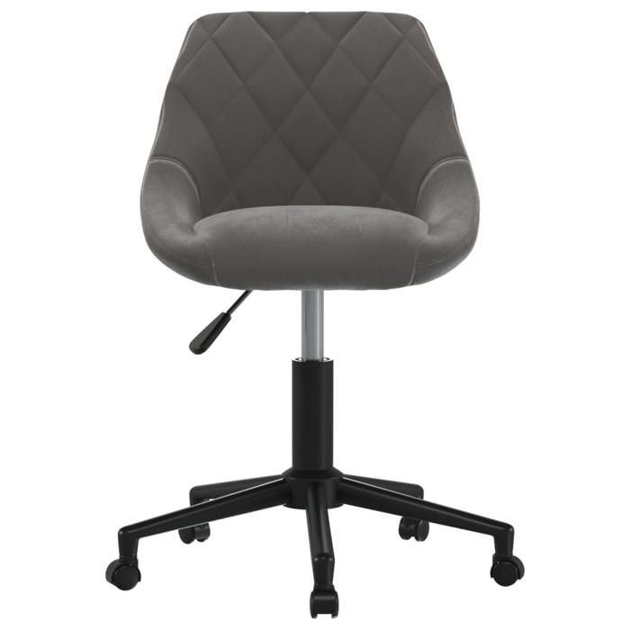 VidaXL Chaise Pivotante de Salle à Manger Chaise à Dîner Siège de Cuisine Chaise de Repas Hauteur Réglable Maison Intérieur 3089033