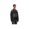 We11done FW24 Ripped Single Button Pocket Long Sleeve Denim Jacket Women jackets Black WD-DJ3-24-310-U-BK