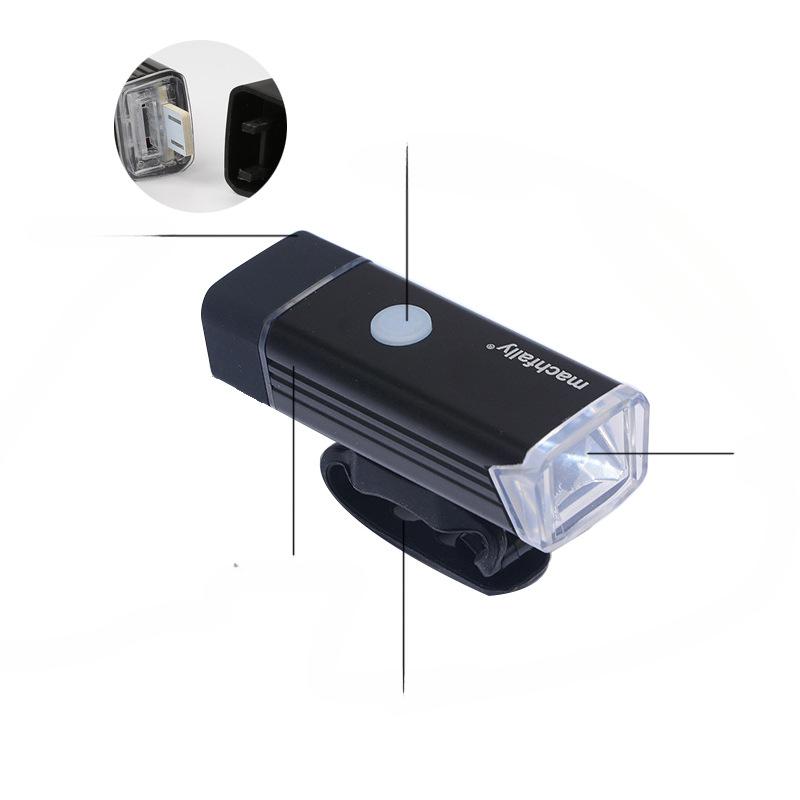 Přední světla pro horská kola Hliníková slitina Silné světlo Noční osvětlení na jízdu USB nabíjení Cyklistická světla Venkovní vybavení Příslušenství