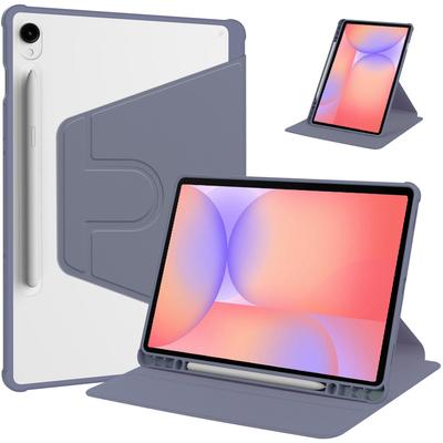 Hülle für Samsung Galaxy Tab S10 Lite Hülle mit Stifthalter 360 drehbar Acryl Klar Hart Tablet für Galaxy Tab S10 Lite Abdeckung