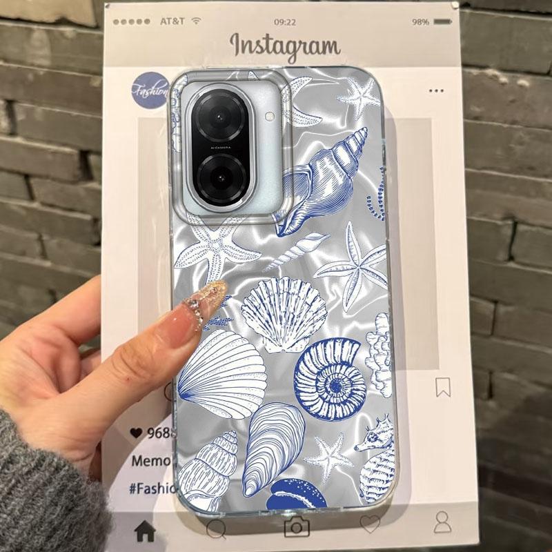 Summer Seashell Starfish Girls Case For Xiaomi Redmi 14C 13C 10 9A 9C Note 14 13 12 11 10S 9 8 Pro Plus A5 A4 A3 A2 A1 Cover