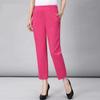Summer Embroidery Women's Pants Stretch Casual Waist Office Outdoor Pant Breathable Cool Clothing