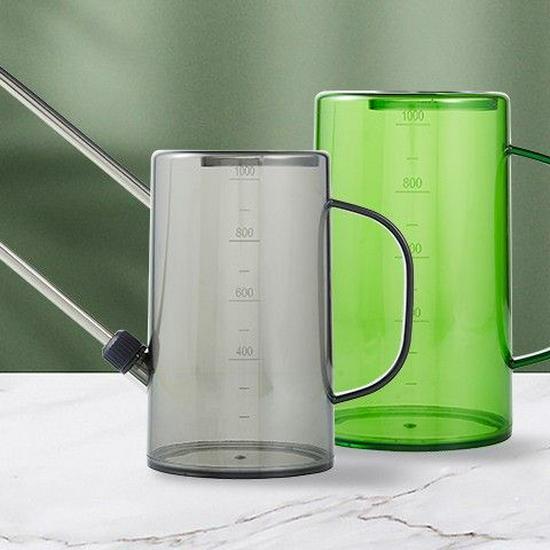 

Прозора лійка з нержавіючої сталі з довгим носиком та шкалою для домашнього садівництва Army Green