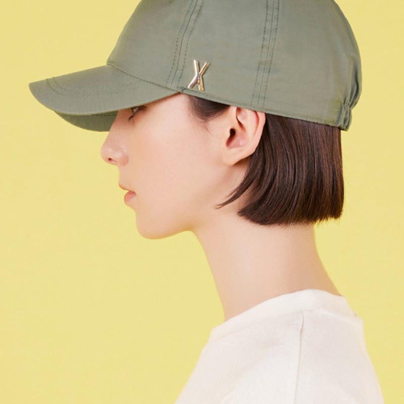 

VARZAR Stud Logo Nylon Newsboy Ball Cap Khaki FREE