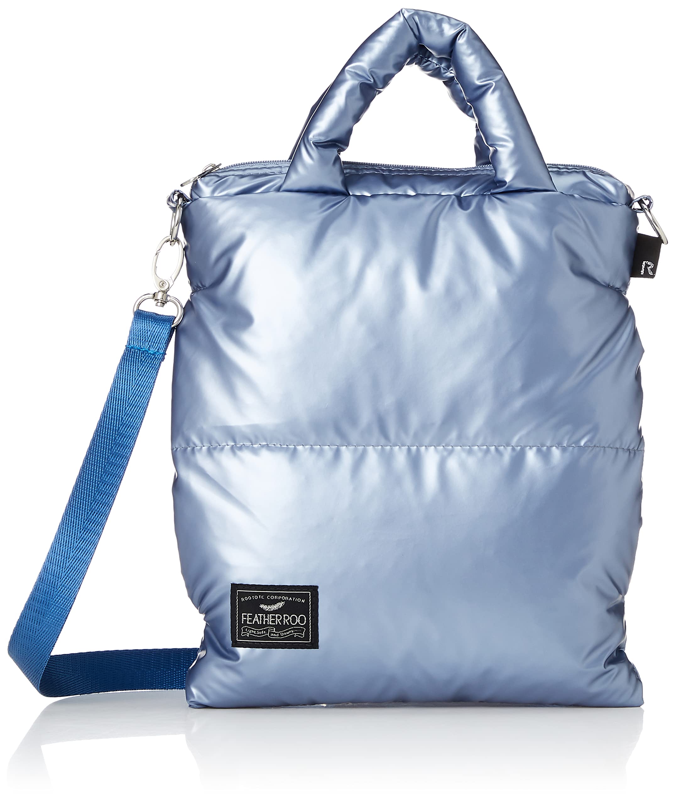 

Мини-сумка через плечо с перьями и пухом LT Sacoche Color B 1474 Blue [ROOTOTE] Женская синий