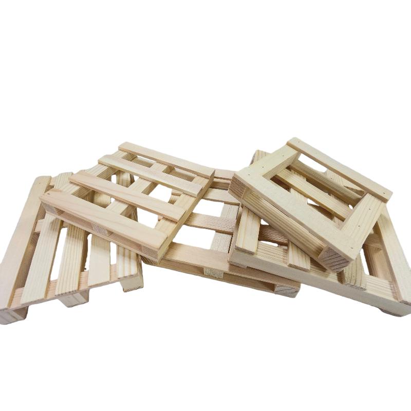 Mini Posavasos de Madera de Palet Individual con Relleno de Maceta para Bebidas Frías y Calientes - Mantel de Mesa Ecológico
