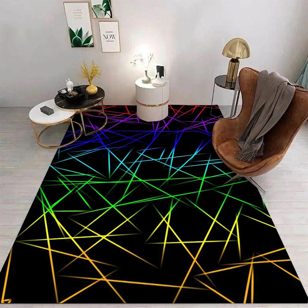 3D Vortex Illusion Area Rug Anti-Slip Floor Mat for Living Room Sofa Table Playroom Home Decor Large Carpet