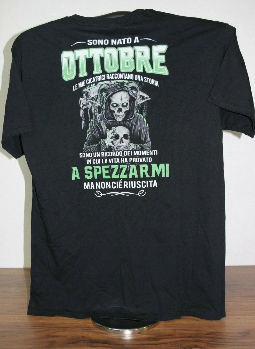SONO NATO A OTTOBRE...A SPEZZARMI MA NON CIE RIUSCITA T-Shirt Large Black M