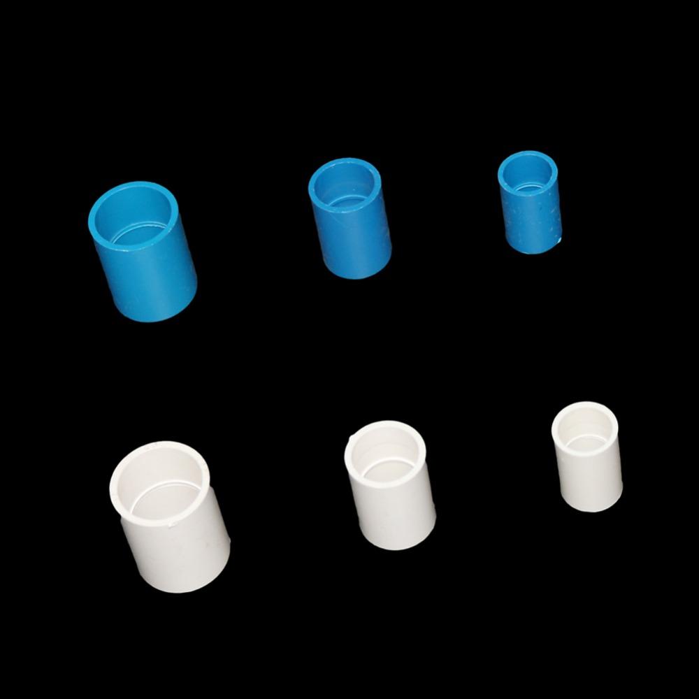 20/25/32mm PVC Gerader Verbinder 2-Wege-Verbindung Gartenbewässerung Aquarium Fischbecken Rohradapter Fittinge Weiß Grau Blau 5 Stück