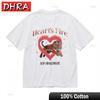 Womens Oversize Tshirt with Tigers Leap Graphic Unisex White 100 Cotton Tops Streetwear Clothing Tops for Summer TShirt