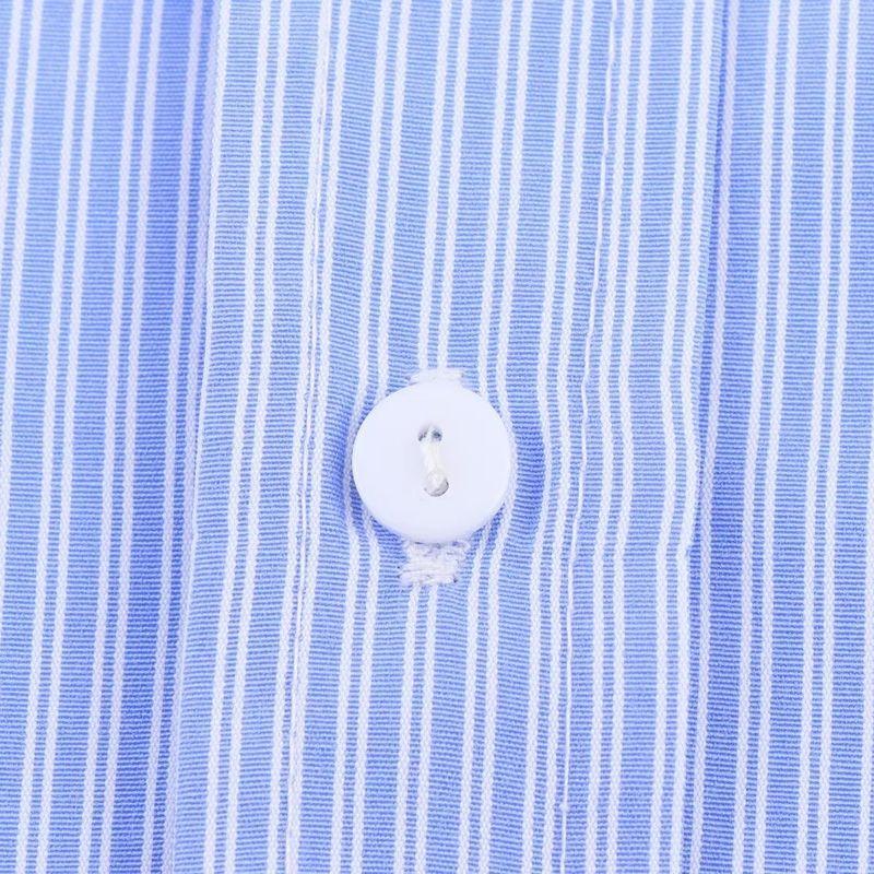 Kaslead New Women Clothes Western Style Elegant All-Match Waist Hugging Stripe Commuter Style Shirts