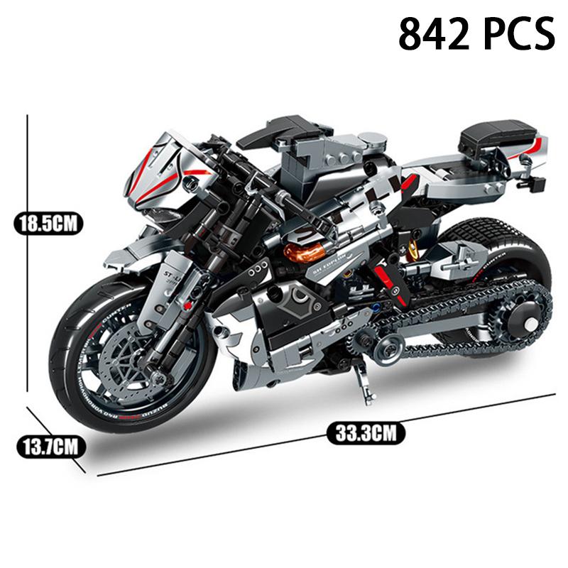 Speed Champions GP Tournament Motorcycles Model Building Blocks Classical Modern Moto Dirt Bike Racing Sets Kids Toys Gifts