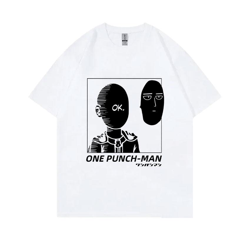 Anime One Punch Unisex Graphic Tshirt Saitama Egg Funny Tshirt Unisex Women Casual Oversized Streetwear Unisex Cartoon Unisexga T Shirts