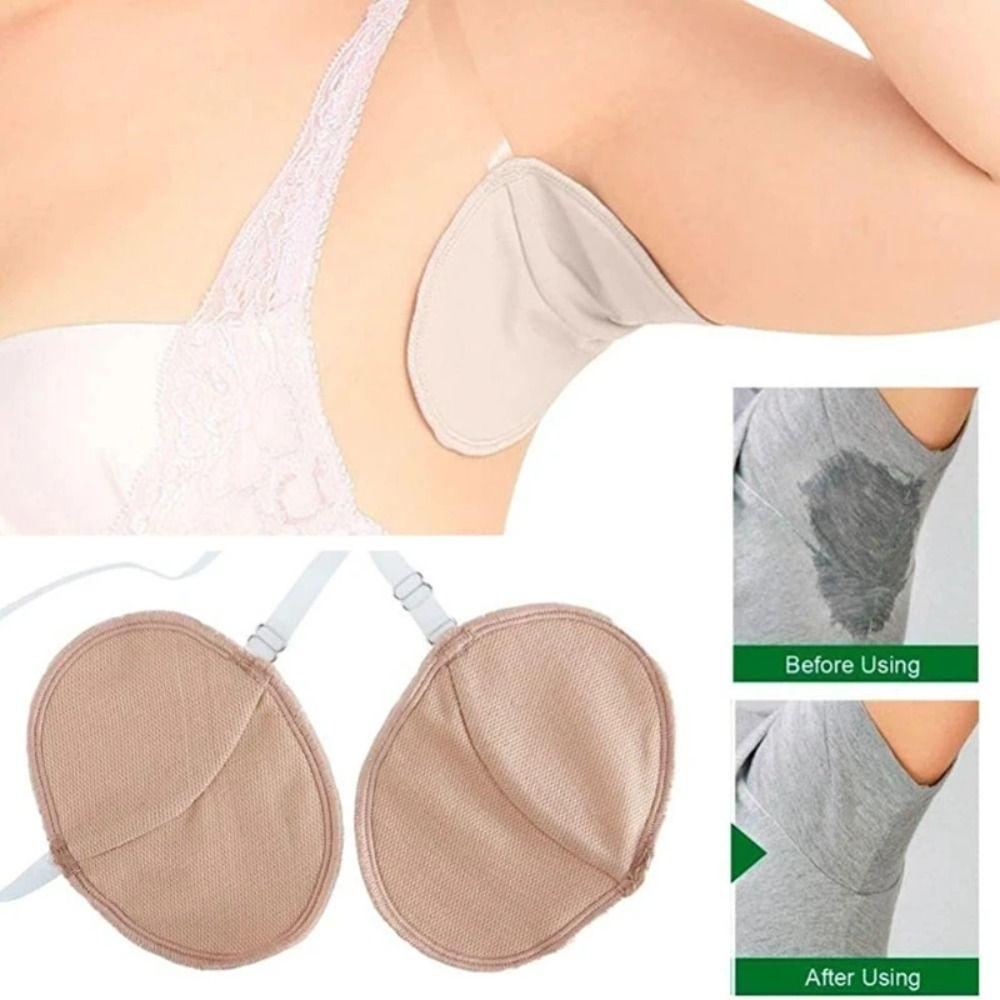 2PCS Washable Sweat Pads Reusable Armpit Sweat Pad New Underarm Sweat Shield Pad for Women Men