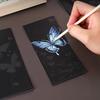 12ks/Sada Zvířátka Papírové Malování Kreslení Hračka Záložka Scratch Art S Stylusem Úleva od Stresu Dárek pro Dospělé Děti
