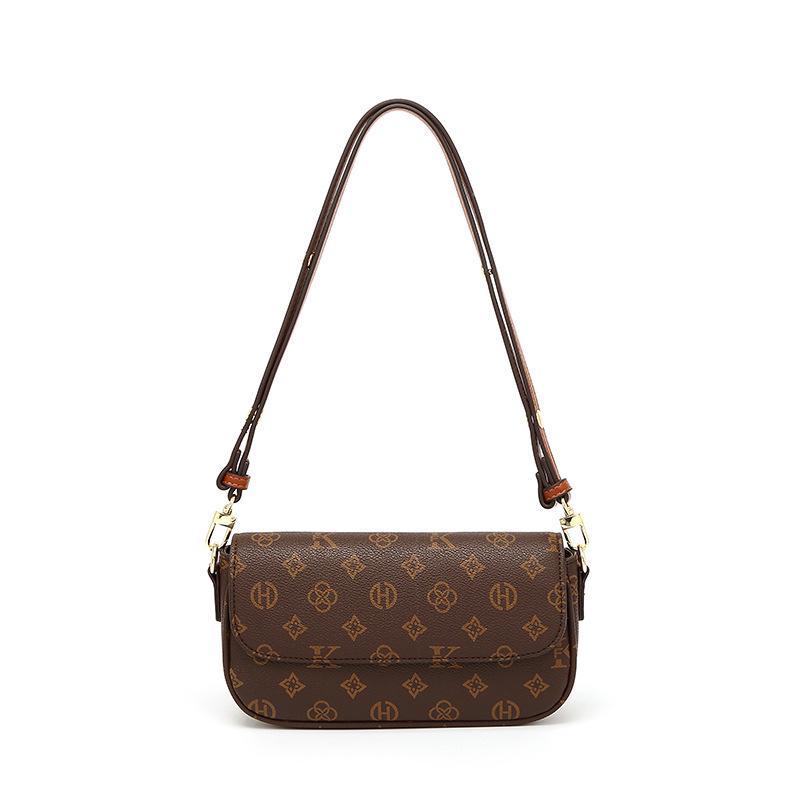 MK F Damen Retro 2024 Französischer Druck Kette Schultertasche - Leichter Luxus & High-End