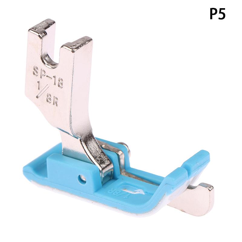 1 PZ Piedino premistoffa per bordo in plastica SP-18 piedino premistoffa per linea incorporata macchina piana piedino premistoffa per bordo tendine di manzo in plastica accessori per cucito