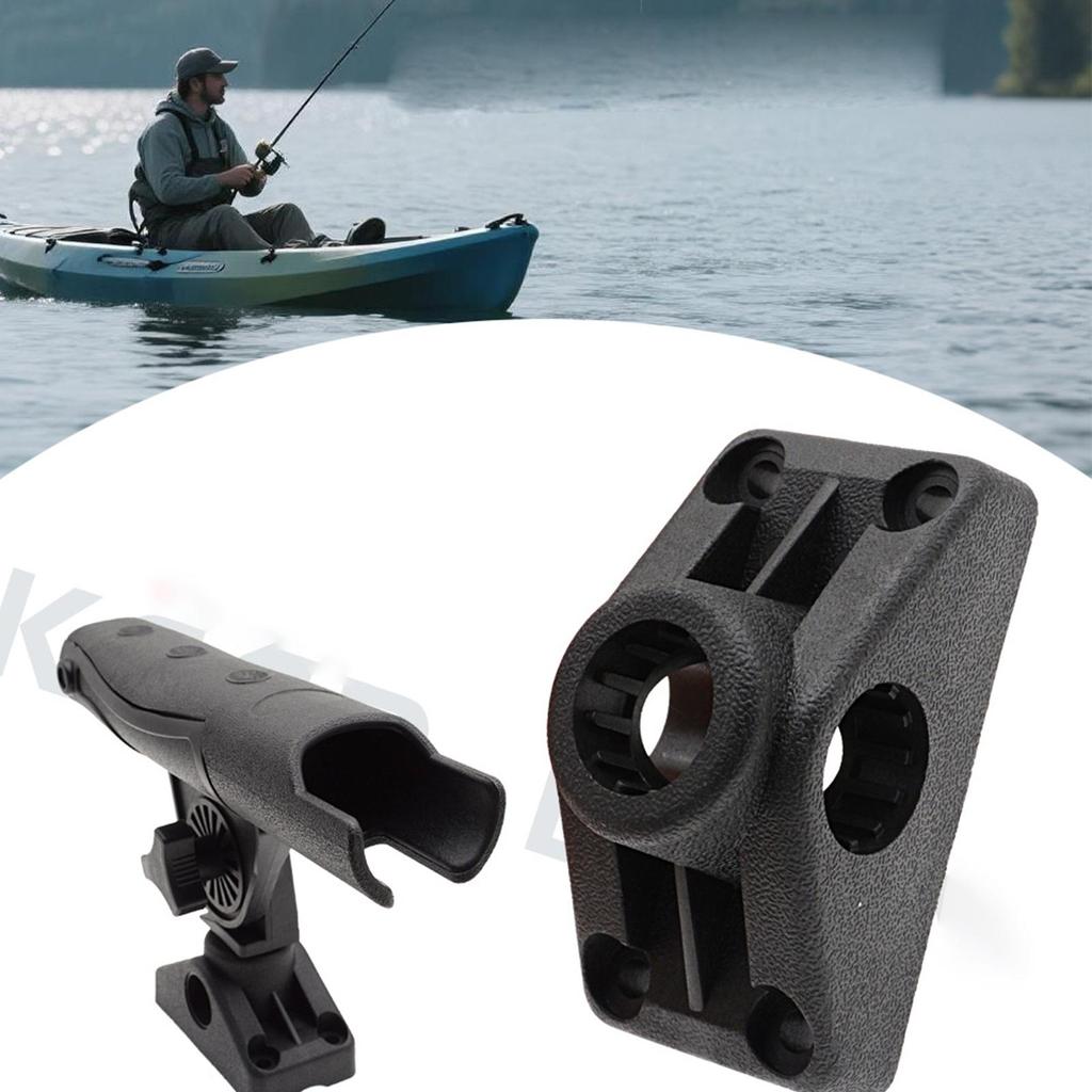 Kayak Rod Holder 360-degree Rotation Mounting Base Boat Rod Holder For Installation Inflatable Boats Paddle Boards Canoes