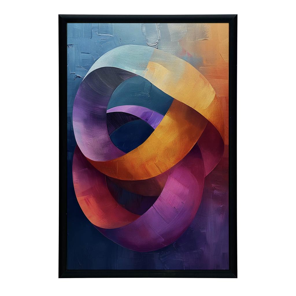 Dynamiczne Pierścienie Dynamiczne Pierścienie, 70X100 Cm, Bez Ramy, Płótno Premium Na Blejtramie