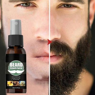 Men Beard Growth Essential Oils Essence Spray Nourishing and Moisturizing Spray Beard Care Grooming Oil